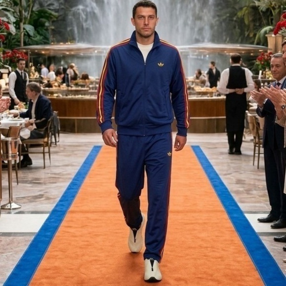 Adidas Unisex M-XL/W-2XL Two Piece Tracksuit Top: KD3847 Pants: KD3836 Blue